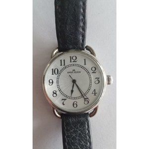 ANNE KLEIN Ladies Watch Ripple Dial, Monogram Strap New Battery